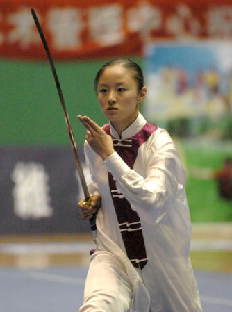 图文:十运会女子武术套路预赛 吴雪琴晋级决赛
