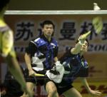 图文：中国迎战中国香港 中国香港队男双选手