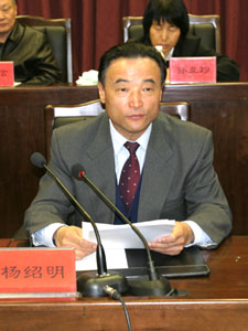 松原市委书记杨绍明,市委副书记,市长蓝军,市委常委,市委秘书长