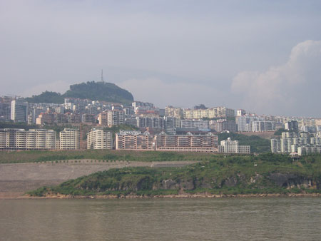 组图:依山傍水的云阳县城