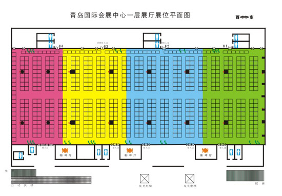 青岛国际会展中心各层平面图