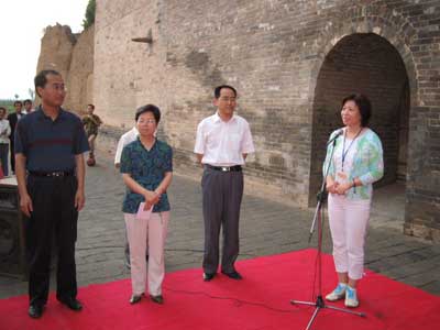 组图:故土行参观陕西白水县仓颉庙