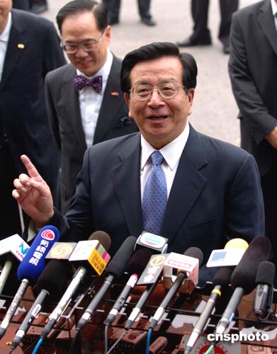 国家副主席曾庆红三日访问香港行程(组图)