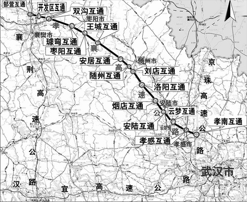 孝襄高速公路今日通车武汉到襄樊3小时图