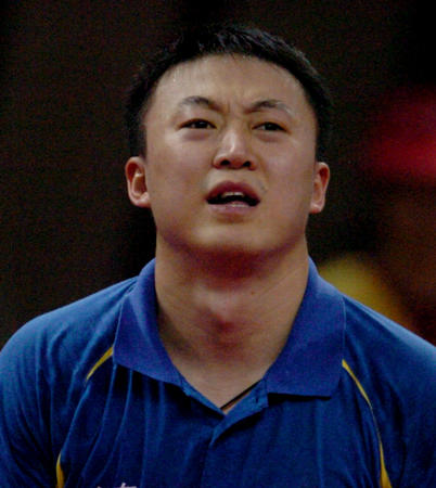 图文：马琳不敌北京选手马龙丢掉男单铜牌