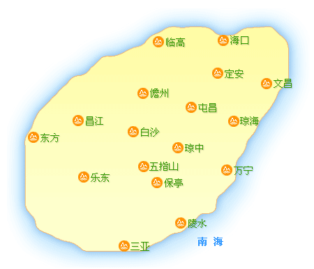 海南省地图