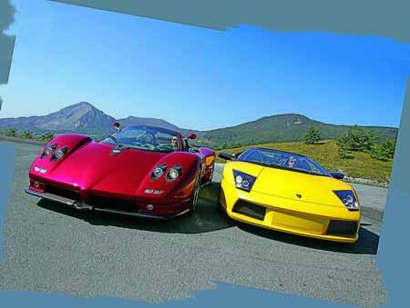 超级明星--兰博基尼对决pagani(组图)
