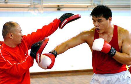 图文:国家拳击队在贵州集训(二)