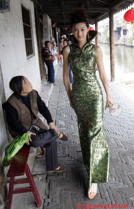 江南绝色旗袍美女(组图)