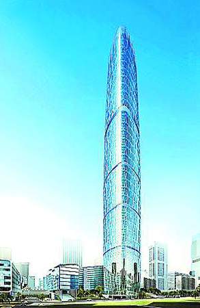内地第一高楼在广州开工 共104层高达432米(图