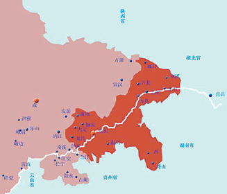 四川重庆地图