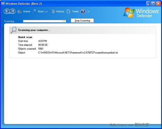 微软发布Windows Defender 第二个测试版