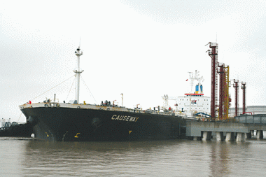 中国石化册子岛30万吨原油码头成功投用