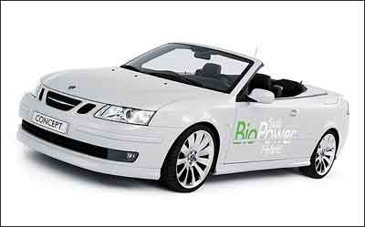 萨博发表首款BioPower Hybrid概念车(图)