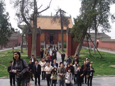 "网上看河南"采风团参观淮阳太昊陵