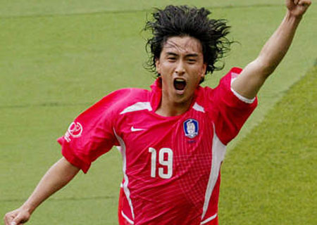 06世界杯韩国队球员+前锋安贞焕-搜狐体育