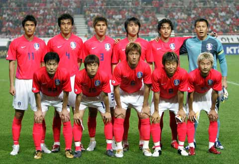 图文:热身赛韩国1-1塞内加尔 韩国队首发阵容