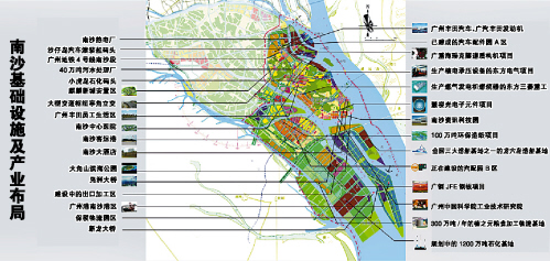 南沙基础设施及产业布局(图)