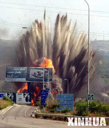 以色列再次袭击和轰炸贝鲁特南郊一些目标[组图] 