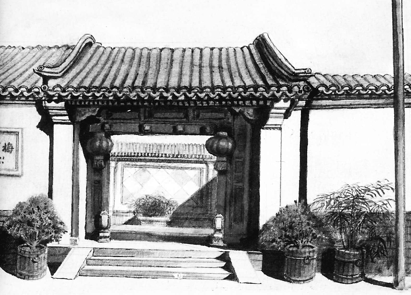 老北京风情白描(图)