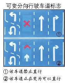 国内新闻 国内要闻 资讯    可变分向行驶车道标志今"上路"车道是直行