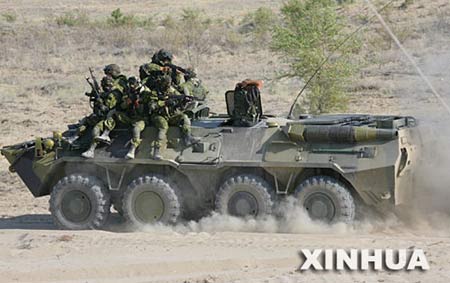 中哈联合反恐演习将动用武装直升机等武器装备