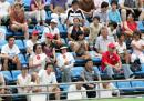 图文：女垒世锦赛 看台上日本球迷为本队加油 
