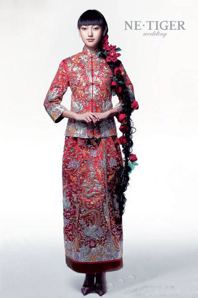 新娘的婚纱_中国新娘婚纱设计图