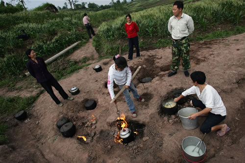 地火煮饭