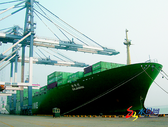 国内最大内贸船从烟起航 烟台货柜六天到广州