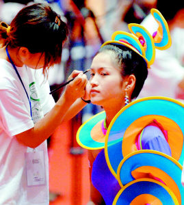 6年中国美发美容技能大赛在杭州黄龙体育馆开