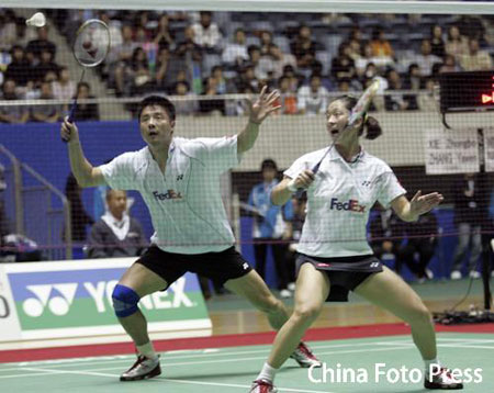 图文：日本羽毛球公开赛 中国混双全军覆没