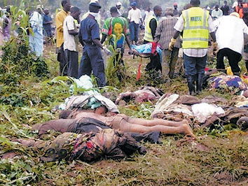 尼日利亚一客机坠毁(组图)