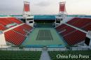 图文：亚运会开幕在即多哈万事俱备 网球场馆