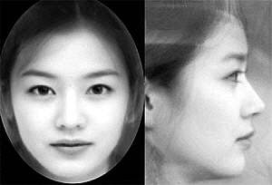 大眼薄唇鼻梁挺直韩国人最喜欢的美女脸高清图片