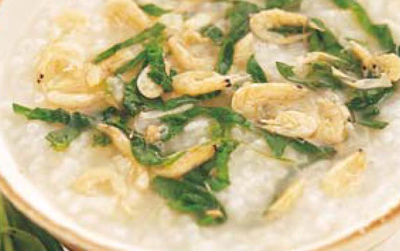 蔬菜虾皮粥(图)