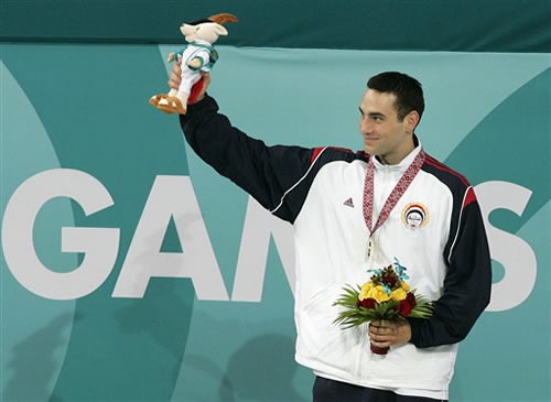图文:男子50米自由泳 叙利亚人阿尔马斯里夺冠