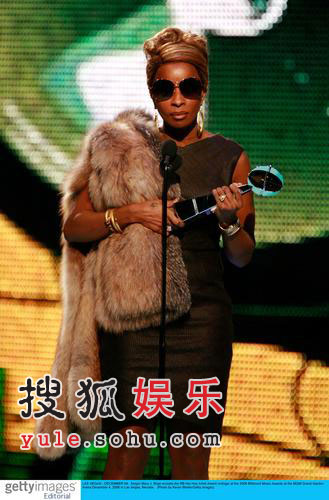 获奖：玛丽布莱姬获得“最佳R&B/说唱歌手奖”