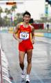 图文：亚运 韩玉成男子20公里竞走雨中夺取金牌