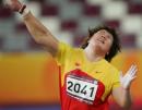 图文：亚运会女子铅球决赛 李梅菊用力一掷