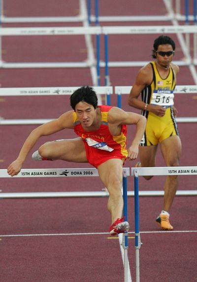 亚运男子110米栏-刘翔13秒15夺金 打破亚运纪录