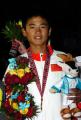图文：亚运会帆船男子OP级比赛 倪韦夺取金牌