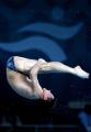 图文：亚运跳水男子十米台 周吕鑫在比赛中