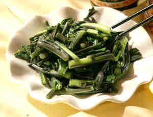 清炒洪山紫菜苔