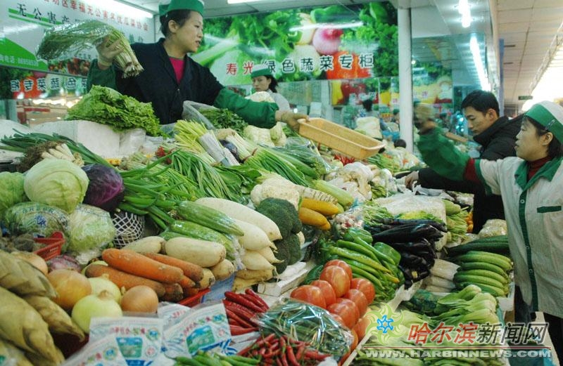 哈尔滨市蔬菜价格大降(图)