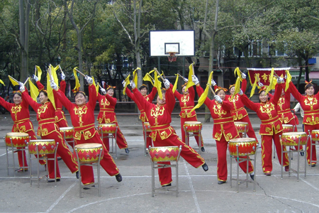 图文：鼓动北京庆典3月亮相 南昌“欢乐鼓”