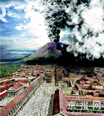 综合   目前,海拔1277米的维苏威火山周边,庞贝遗址附近散布着18个