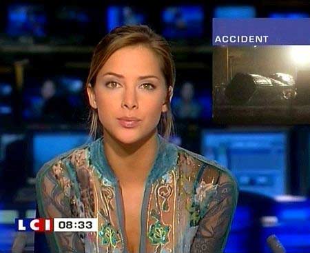 现年28岁的女主播特里奥(Melissa Theuriau)是法国地方新闻频道的清晨新闻主播。