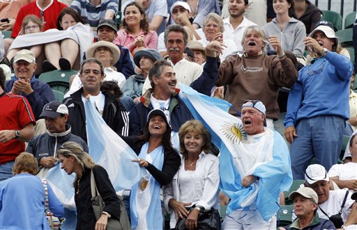 观众席上的阿根廷球迷