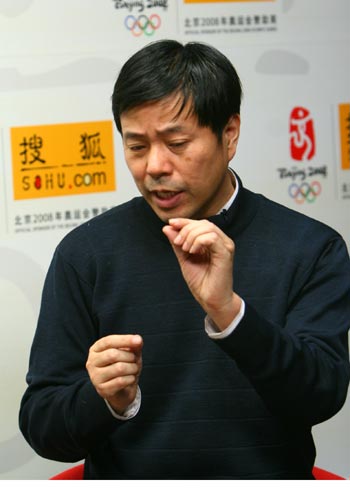 图文：奥运奖牌设计者王沂蓬做客 透露细节